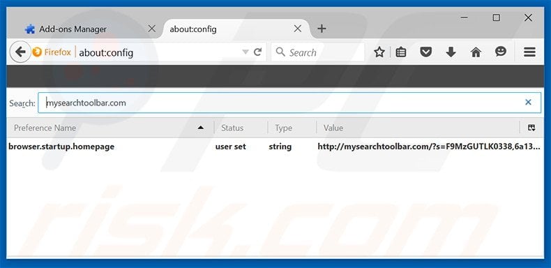 Removing mysearchtoolbar.com from Mozilla Firefox default search engine