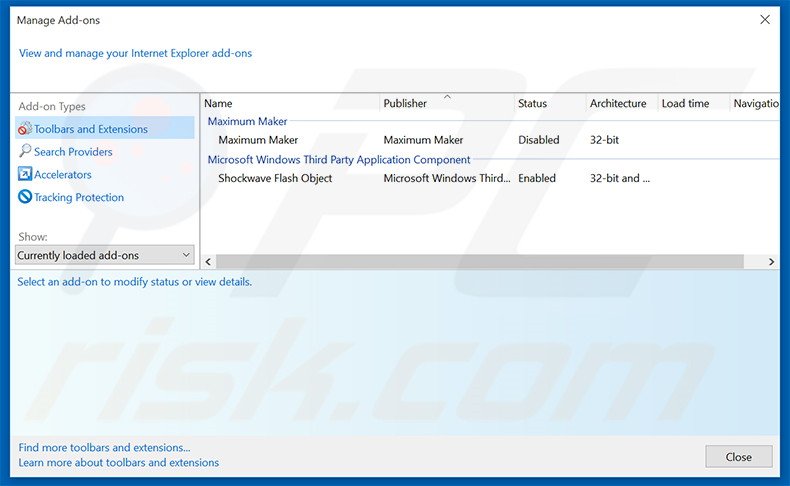Removing NetRadio ads from Internet Explorer step 2