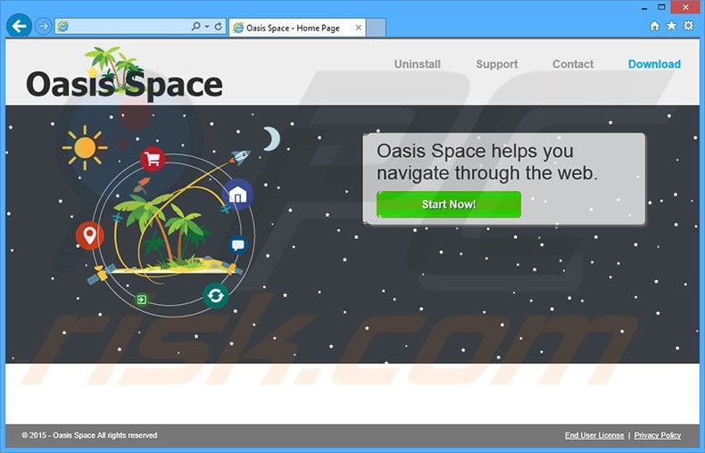 Oasis Space adware