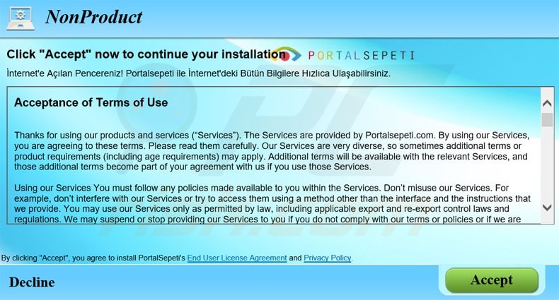 portalsepeti.com freeware installer