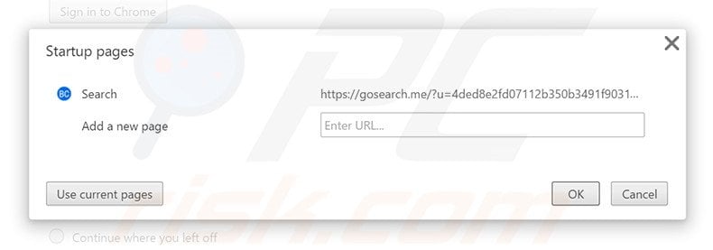 Removing search.bitcro.com from Google Chrome homepage