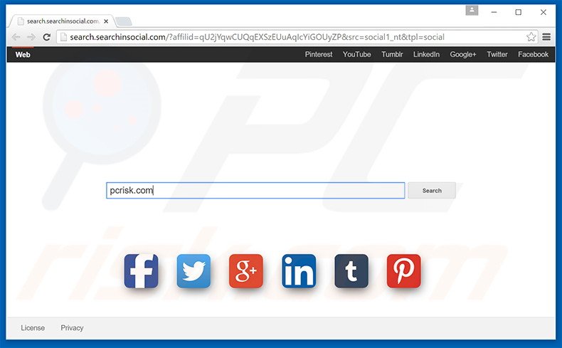 search.searchinsocial.com browser hijacker