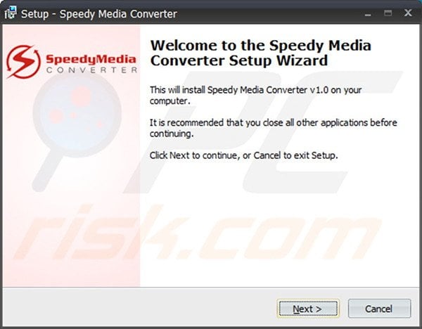 Official Speedy Media Converter adware installation setup