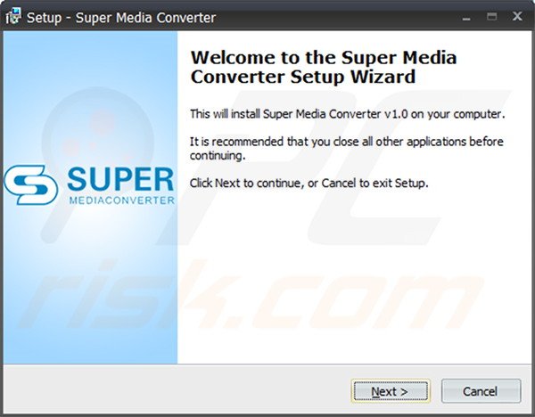 Official Super Media Converter adware installation setup