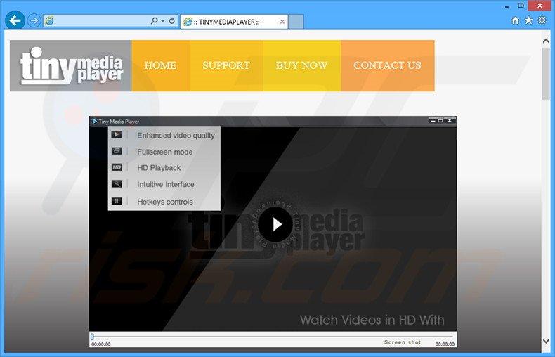 Tiny Media Player adware