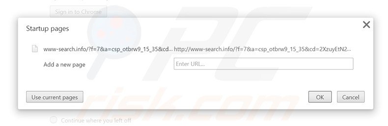 Removing www-search.info from Google Chrome homepage