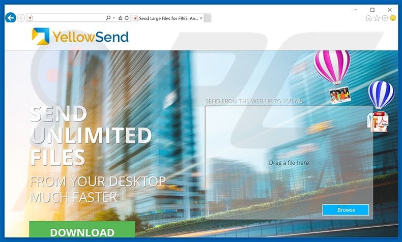 YellowSend adware