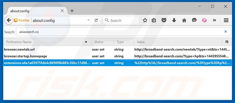 Removing broadband-search.com from Mozilla Firefox default search engine