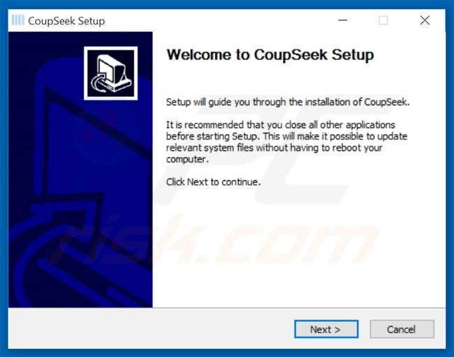 coupseek adware installer setup