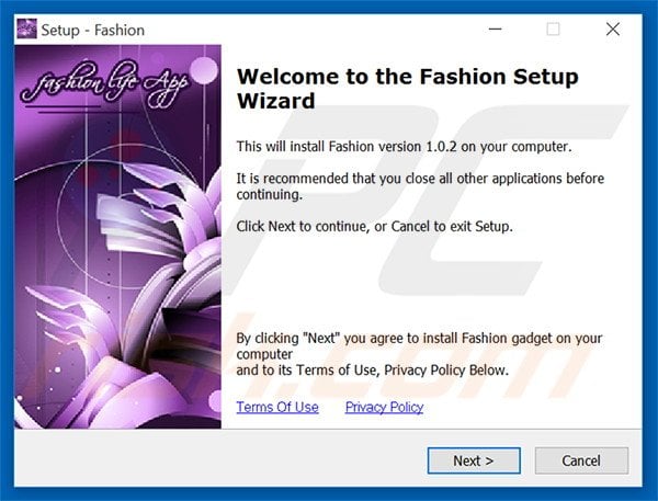 Official Fashion Life App installation setup