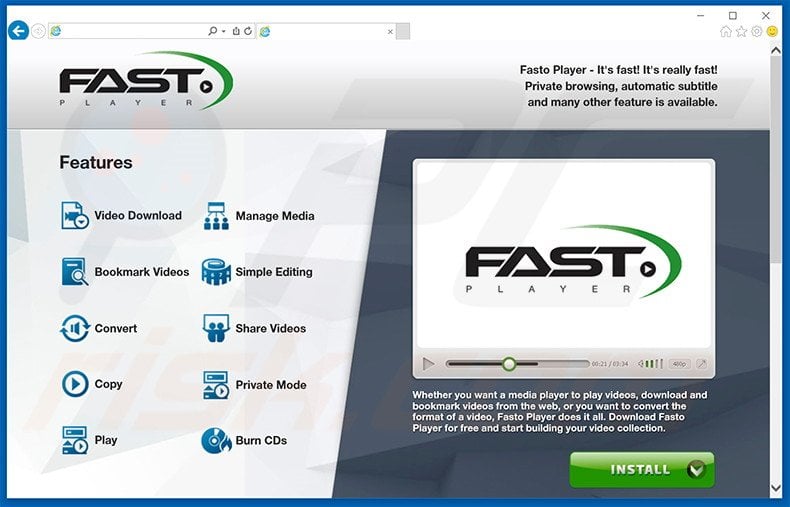 FastoPlayer adware