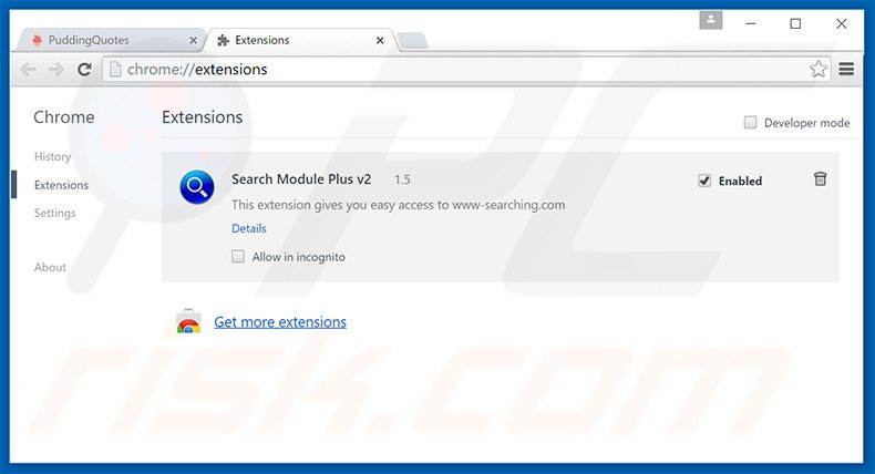 Removing FullAudioConverter ads from Google Chrome step 2