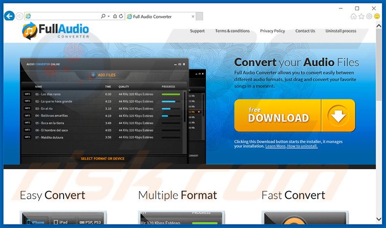 FullAudioConverter adware