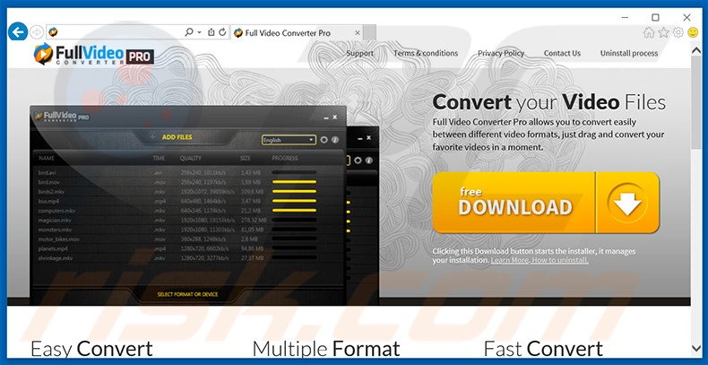 FullVideoConverter Pro adware