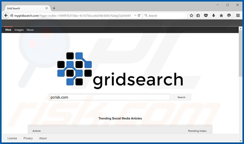 mygridsearch.com browser hijacker