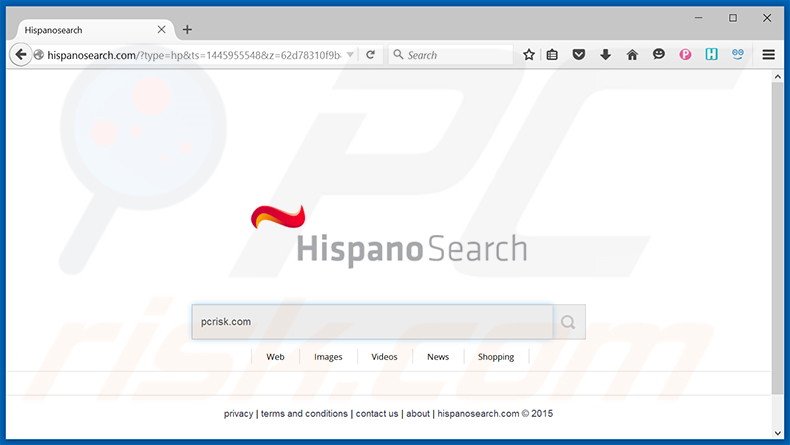 hispanosearch.com browser hijacker