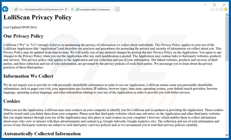 lolliscan adware main