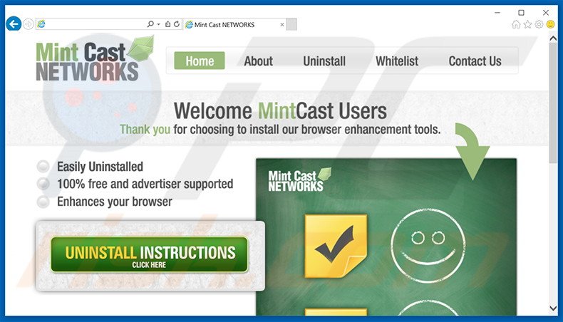 Mint Cast Networks adware