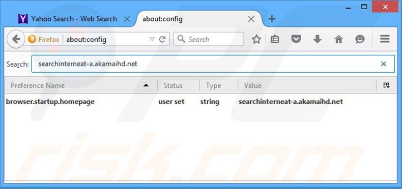Removing searchinterneat-a.akamaihd.net from Mozilla Firefox default search engine