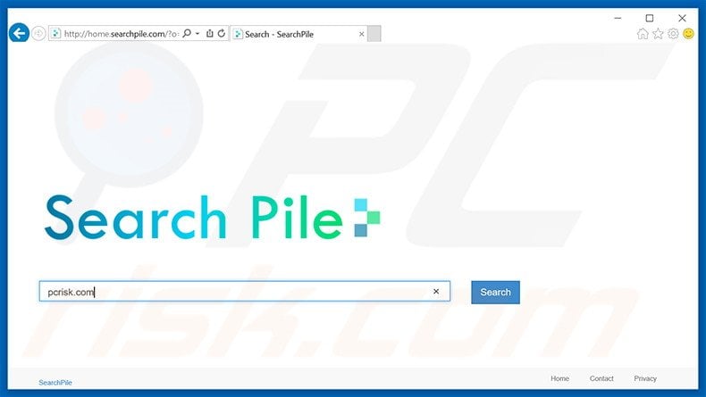 home.searchpile.com browser hijacker