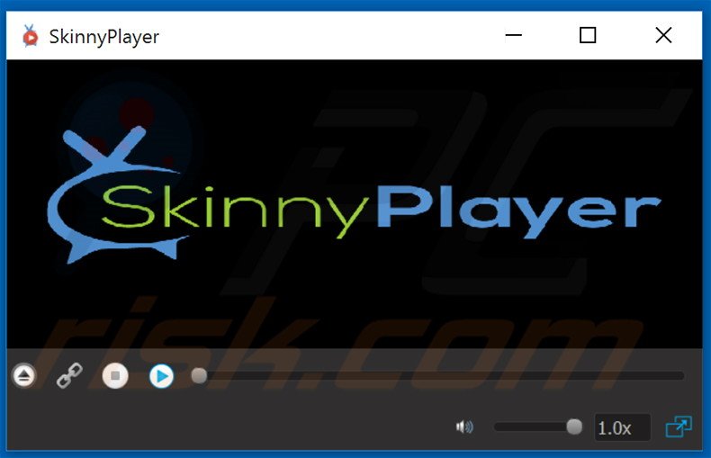 Deceptive adware-type application SkinnyPlayer