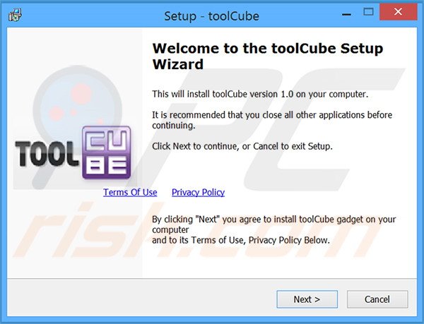 toolCube adware installation setup