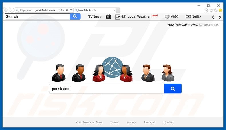 search.yourtelevisionnow.com browser hijacker
