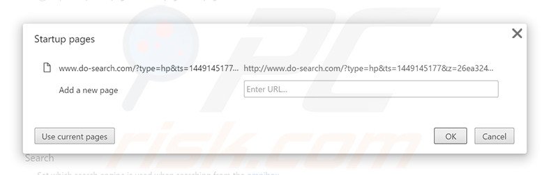 Removing do-search.com from Google Chrome homepage