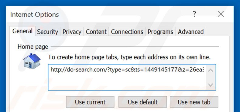 Removing do-search.com from Internet Explorer homepage