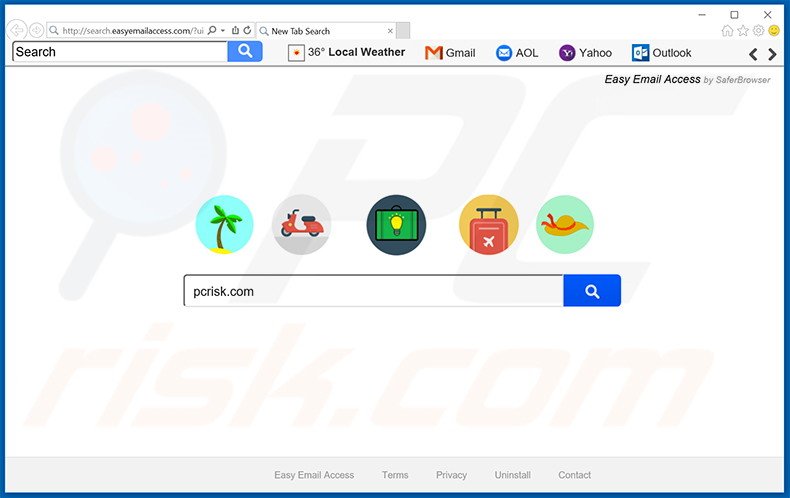 search.easyemailaccess.com browser hijacker
