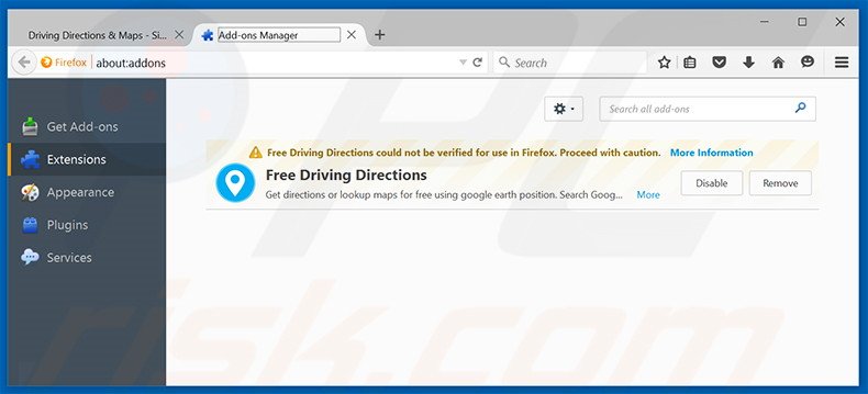 Removing search.searchfdd.com related Mozilla Firefox extensions