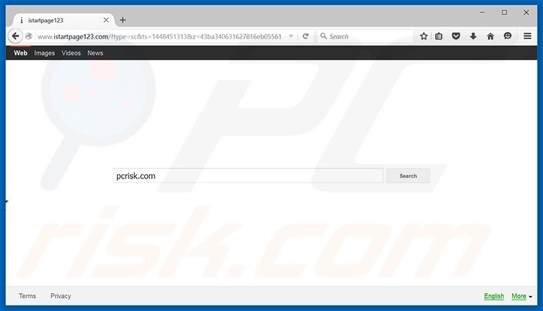 istartpage123.com browser hijacker