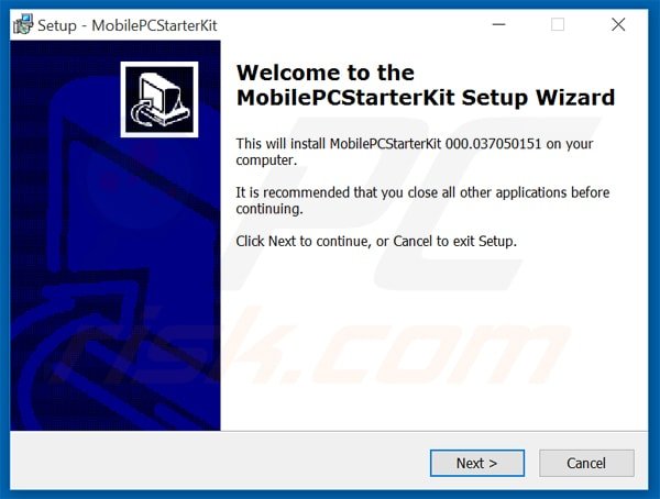 mobilepcstarterkit installer setup