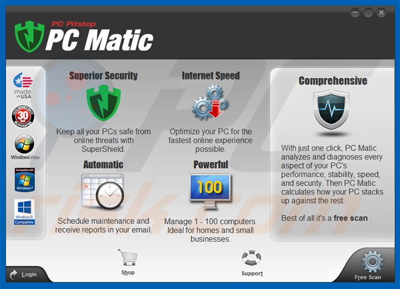 Potentially unwanted program PC Matic