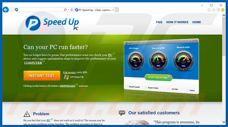 PC Speed UP adware