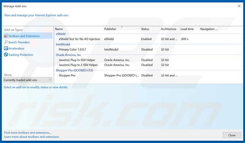 Removing PC Speed UP ads from Internet Explorer step 2