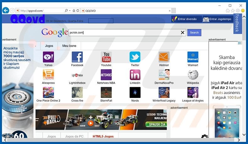 qqovd.com browser hijacker
