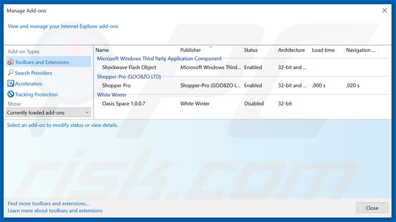 Removing qqovd.com related Internet Explorer extensions