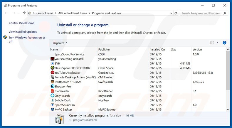 qqovd.com browser hijacker uninstall via Control Panel