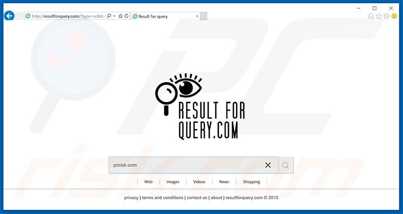 resultforquery.com browser hijacker