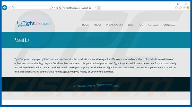 Tight Shoppers adware