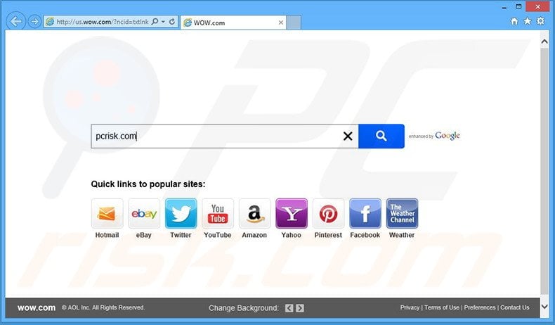 wow.com browser hijacker