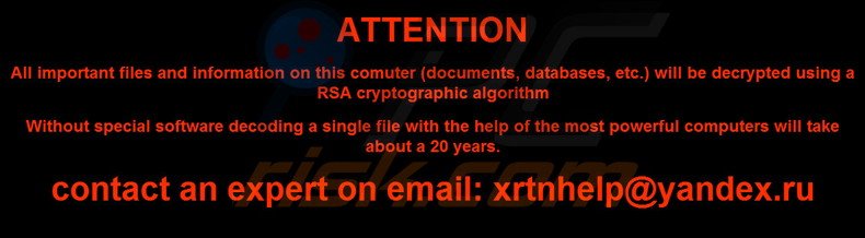 XRTN decrypt instructions