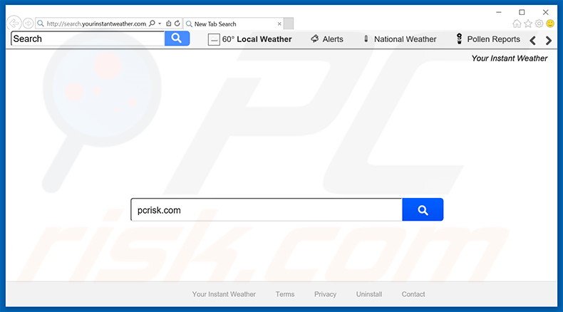 search.yourinstantweather.com browser hijacker