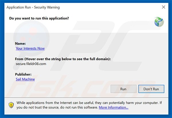 Official Your Interests Now browser hijacker installation setup