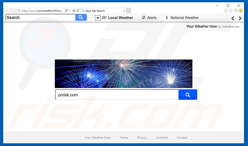 search.yourweatherinfonow.com browser hijacker