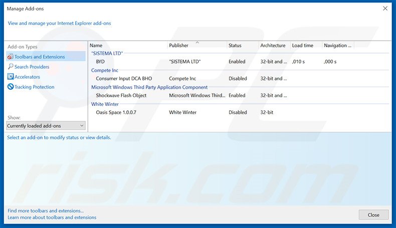 Removing Content Cleaner ads from Internet Explorer step 2
