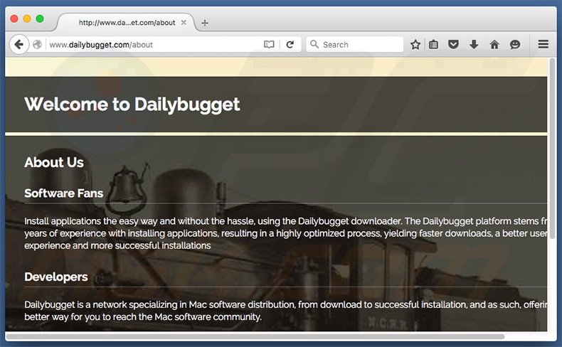 Website used to promote search.dailybugget.com