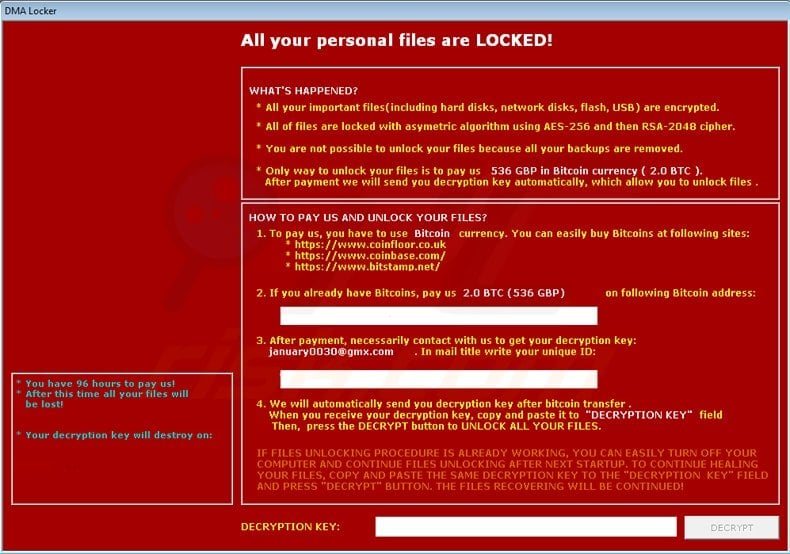 dma locker ransomware updated version