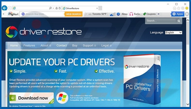 Driver Restore unwanted application